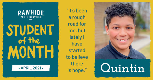 Quintin April Student of the Month