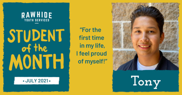 Student of the Month Tony